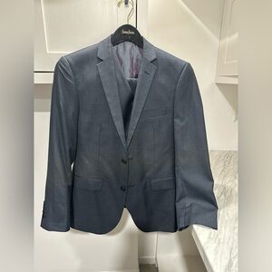 Men's Classic Gray Blazer , pants and vest